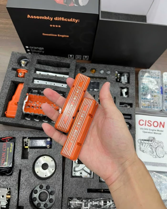 Gasoline OHV V8 Small-block Engine Model Kits