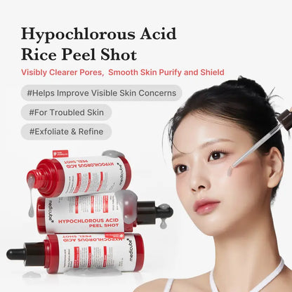 [Medicube] Hypochlorous Acid Rice Peel Shot Duo For Face & Body